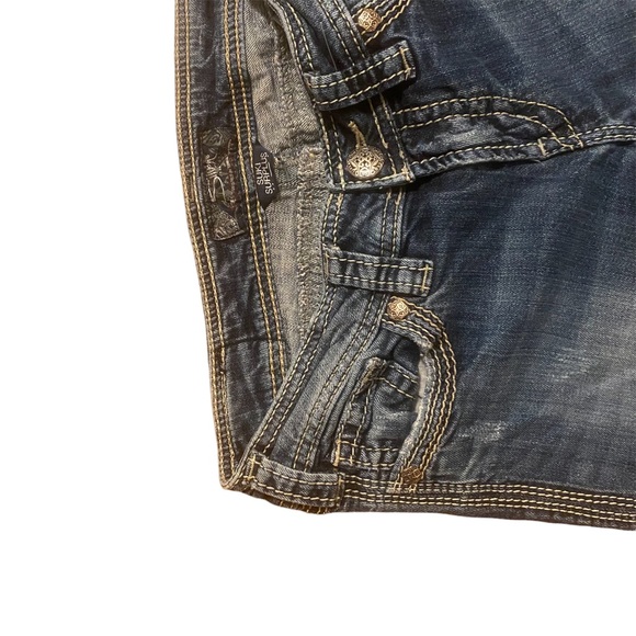 SILVER JEANS Suki Surplus Western Glove Works boot cut jeans size 28 - Picture 6 of 6